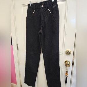 Vintage, black, denim, jeans, long, western, retro, unisex, Utility, Tall
